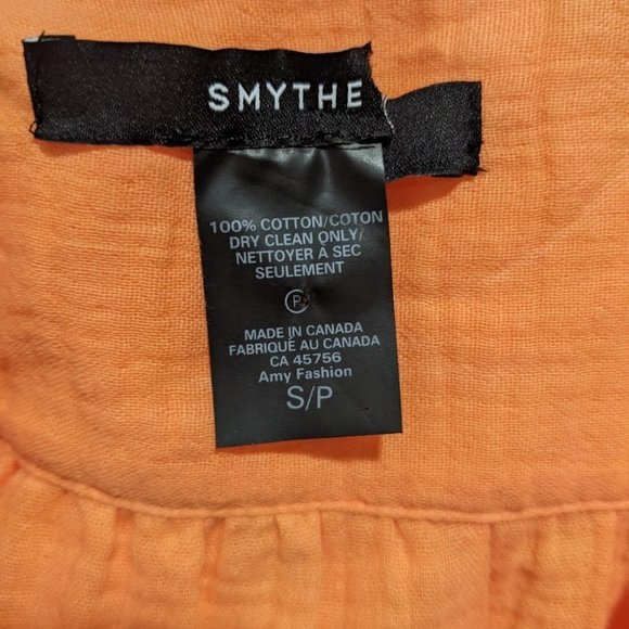 New Smythe | Wrap Tie Top in Tangerine - Picture 4 of 9